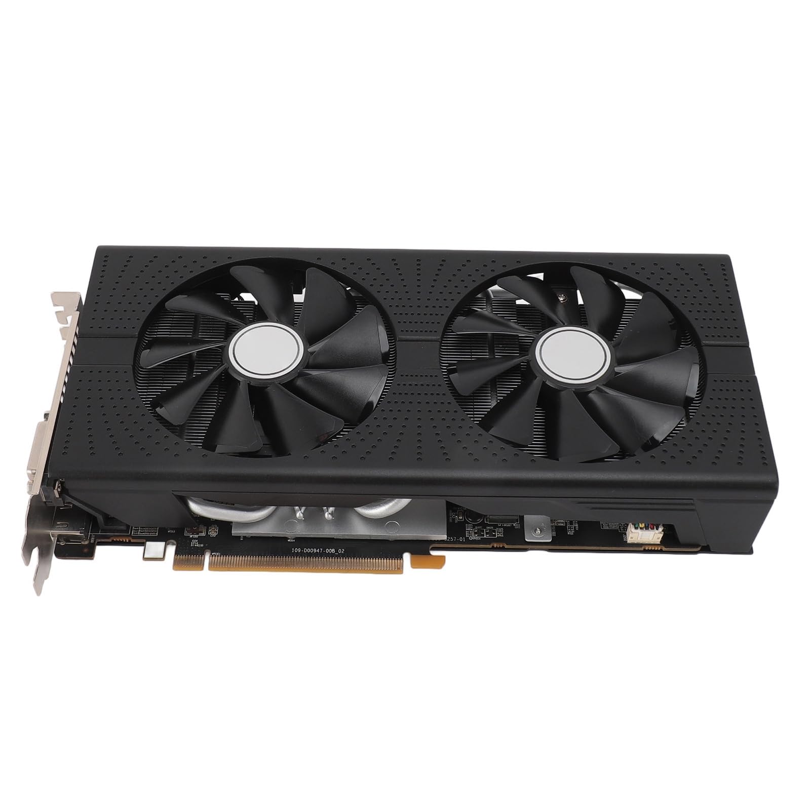 SUNGOOYUE RX590 8 GB GDDR5 256-bitowa Karta Graficzna do Gier, 2304 Rdzeni Częstotliwość Rdzenia 1460 MHz Częstotliwość Pamięci 8000 MHz, z Podwójnymi Wentylatorami Chłodzenie Rurami