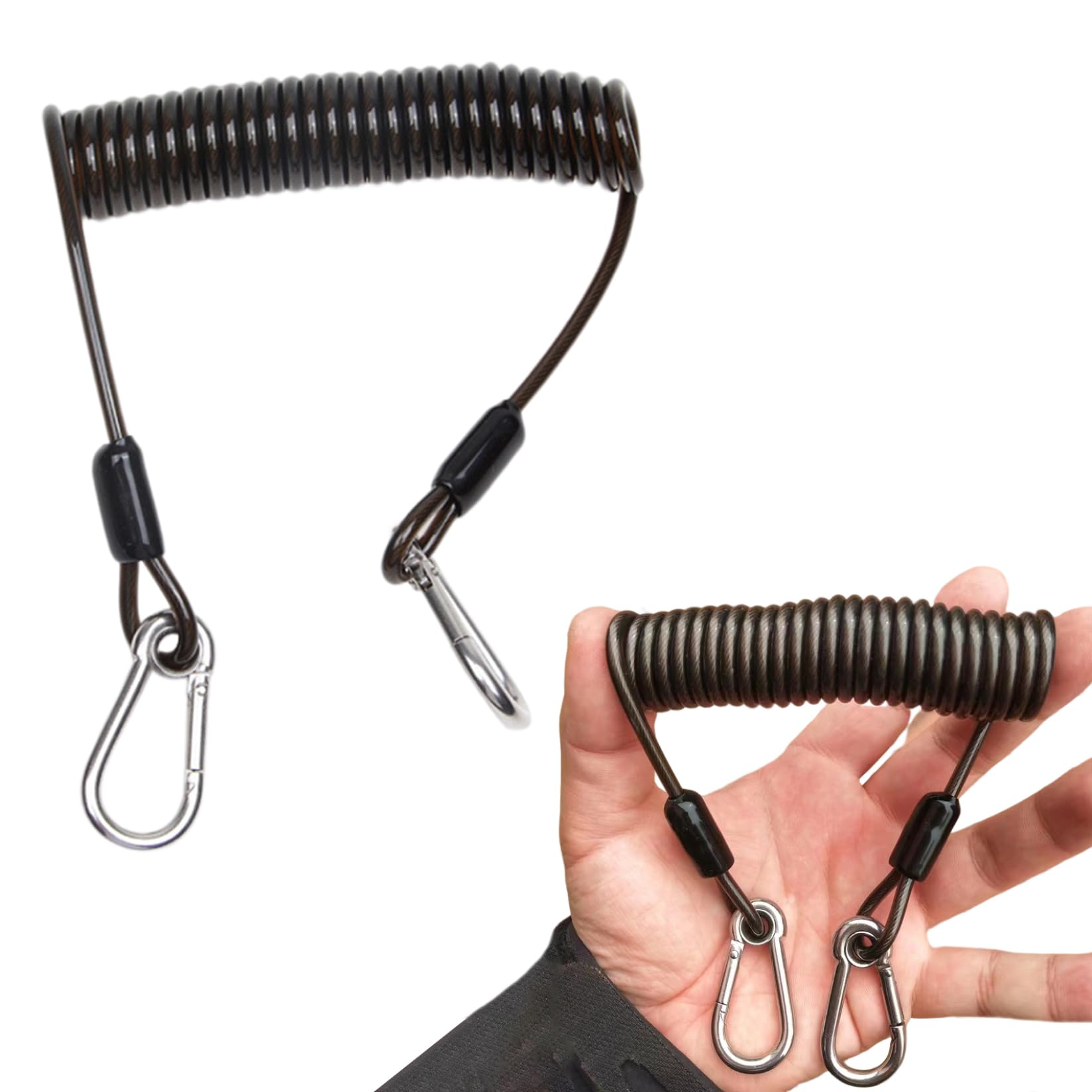 Fishing Pole Leash Fishing Rod Lanyard For Trolling: 10ft-150LB Saltwater Rod  Reel Safety Tether - Retractable