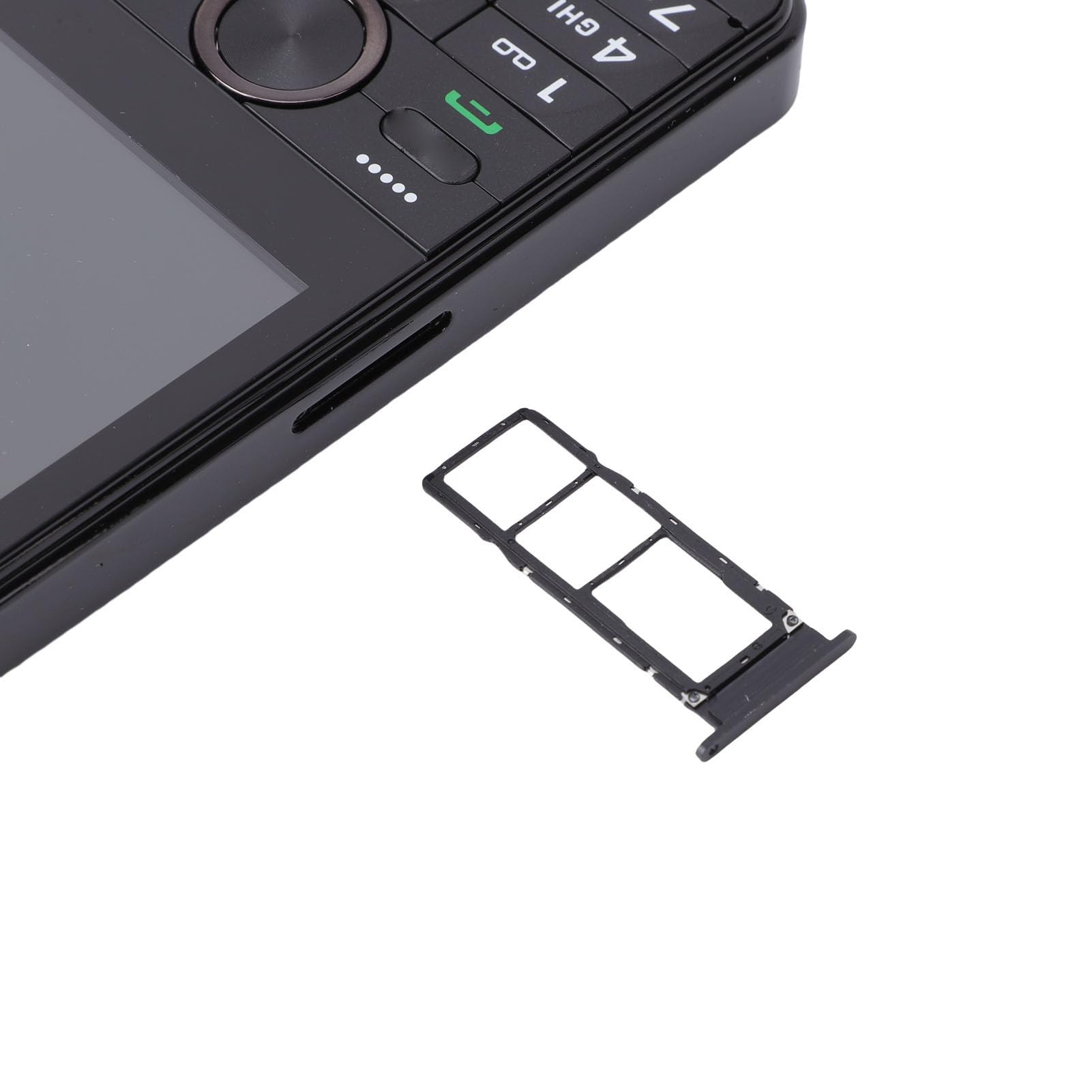 Teléfono 4G Desbloqueado, Compatible con Tarjeta SIM Dual, Pantalla Táctil HD de 3,5 Pulgadas, Teléfono Móvil con Teclas Grandes, WiFi, GPS, para Personas Mayores, Trabajo, (Black)
