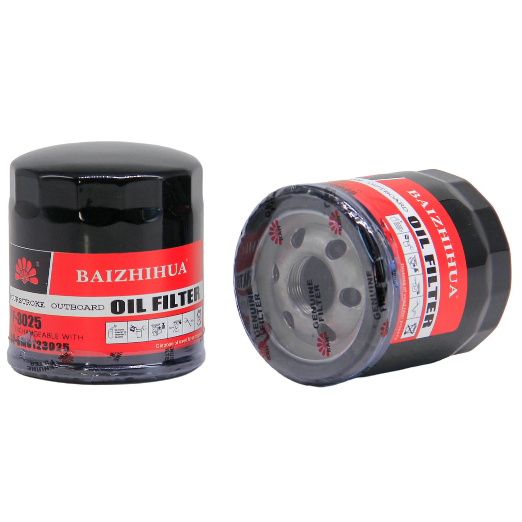 Filtro Originale Mercury 2 Filtri Olio Mercury Marine Per Motori Fuoribordo 4T 175-450 HP V6 V8 - Codice 35-8M0123025 Filtro Olio Sh 300 - Foto 10