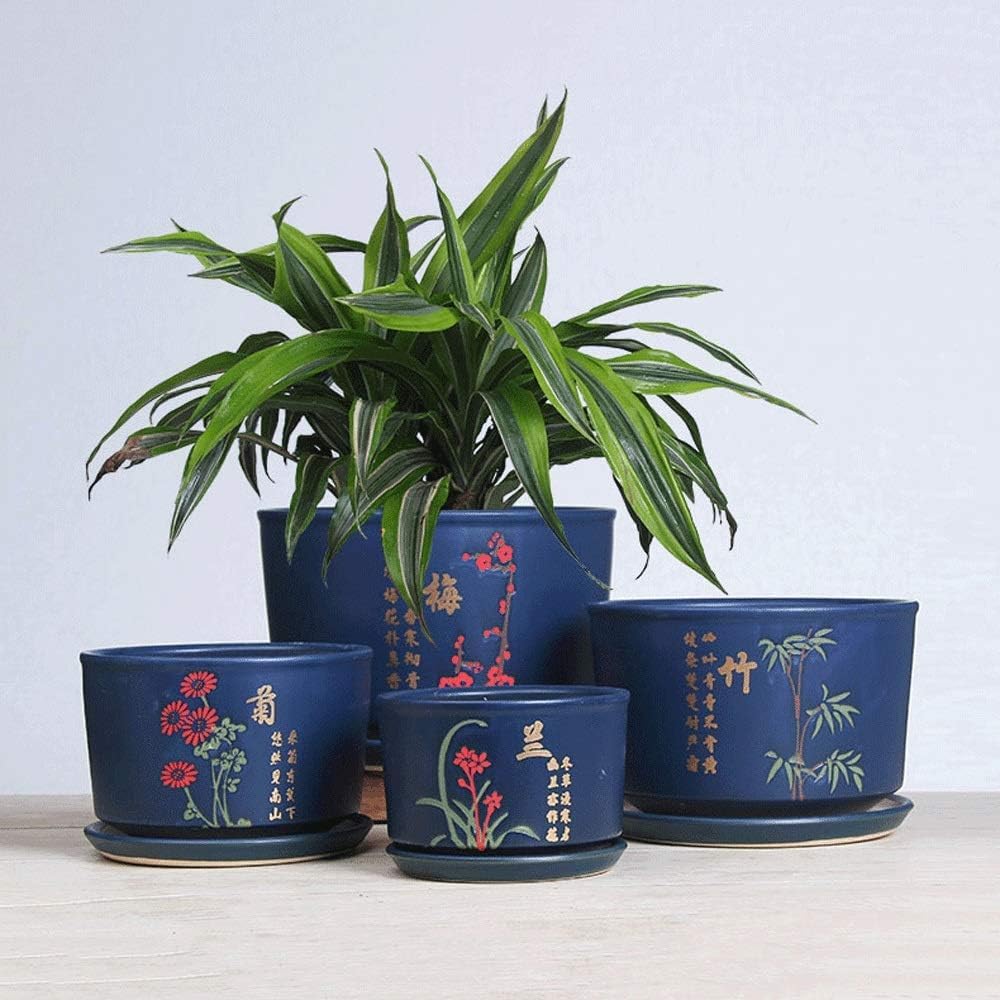 Ceramiczna doniczka na kwiaty, doniczka bonsai, pojemniki na kaktusy, doniczka ogrodowa, balkon, dekoracja stołu, ozdoby, rękodzieło, do wnętrz, kreatywna, mięsista, ziel,B-M