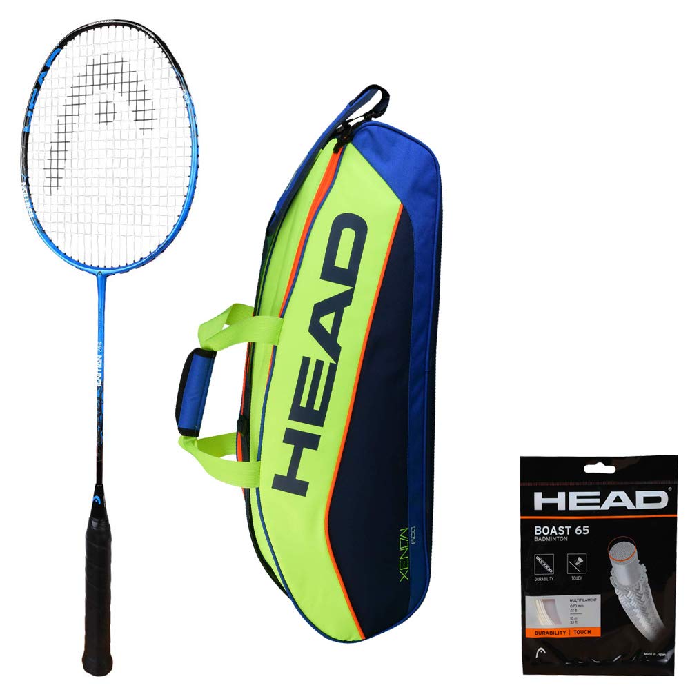 HEAD IGNITION 200 BADMINTON RACKET WITH KITBAG XENON 600 AND BOAST 65 BADMINTON STRING BLACK-image-13