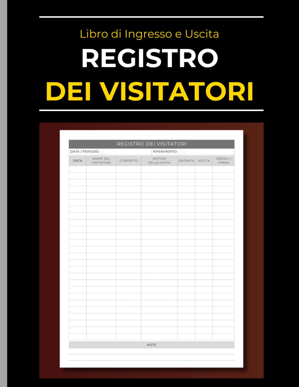 Libro Visitatori Deluxe Nero Arpan &ndash; Registro Ospiti Per Hotel, Ufficio, B&amp;B &ndash; Copertina Tela