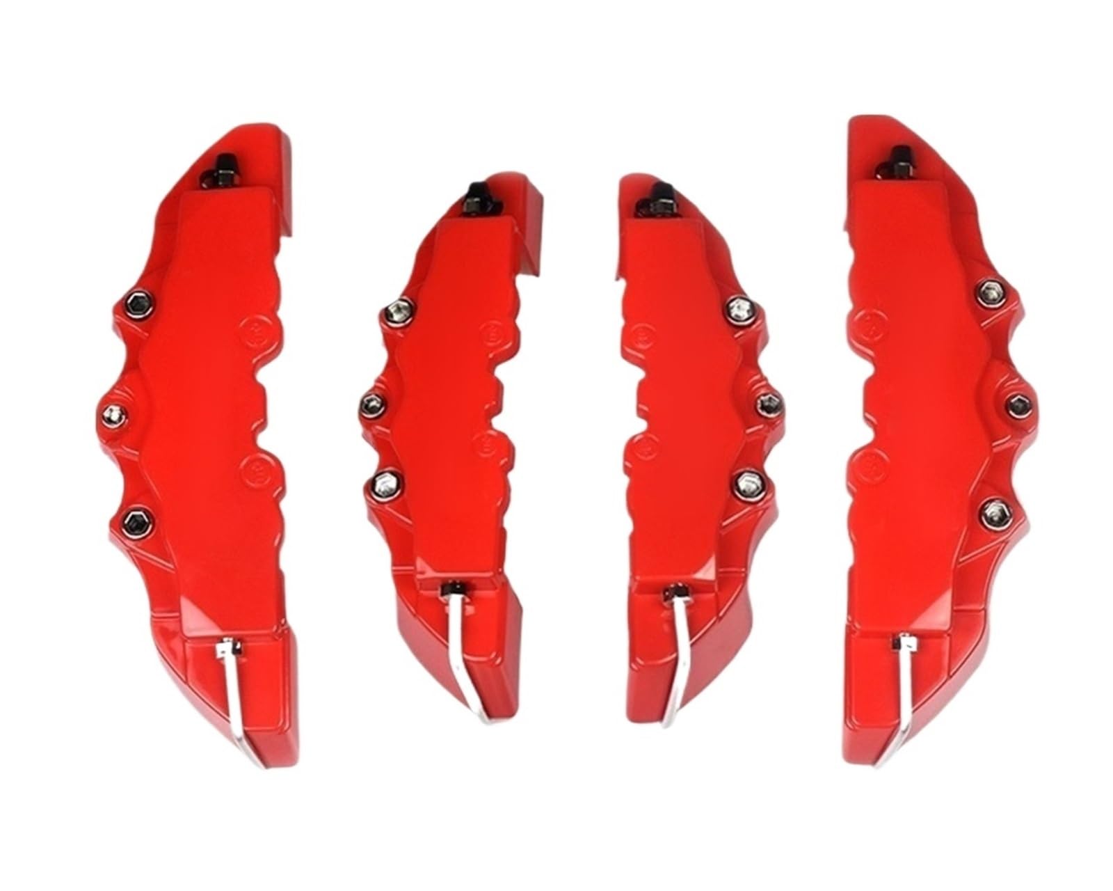 Osłona Zacisku Samochodowego Osłona zacisku hamulcowego samochodu, tarcza ochronna przeciwpyłowa, koło do akcesoriów 14-20 cali(4Pcs M and S Red)