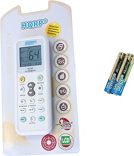 HQRP Universal A/C Remote Control for Fujitsu DeLonghi Whirlpool Diy Daikin Toshiba Gree Samsung LG Sanyo Amcor and others Air Conditioners