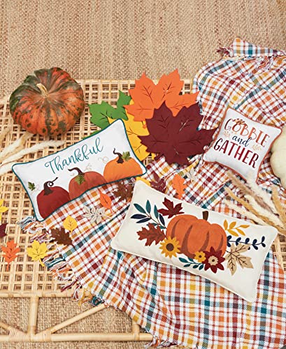 Set de 4 manteles individuales hojas otoño naranja 12.2 x 13 in miniatura 6