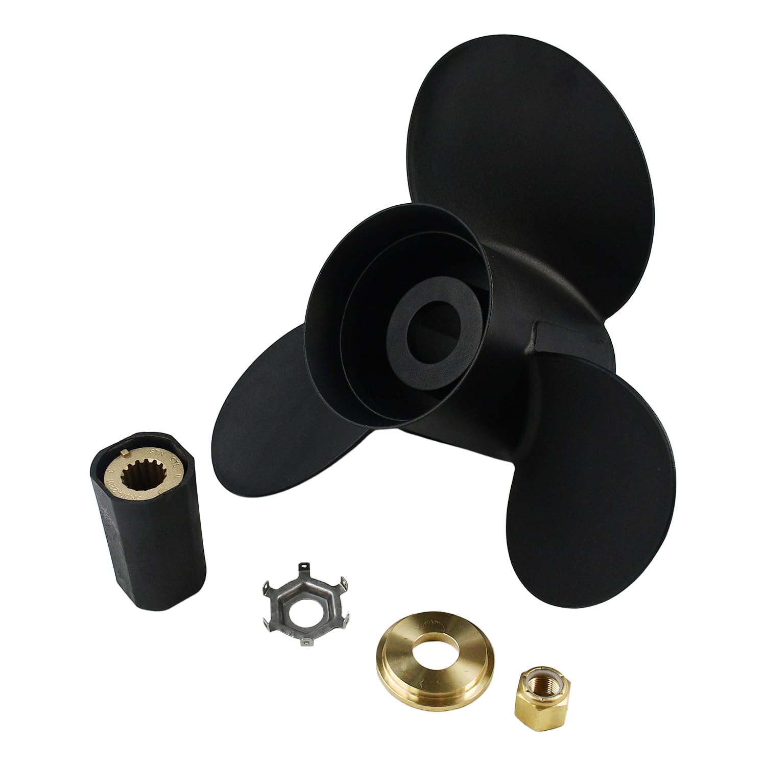 14-1/4x21 Hélice nueva 48-832832A45 Alpha One de 3 cuchillas de aluminio con kits de buje intercambiables compatibles con motores Mercury Mercruiser 90CT-400HP Sterndruves