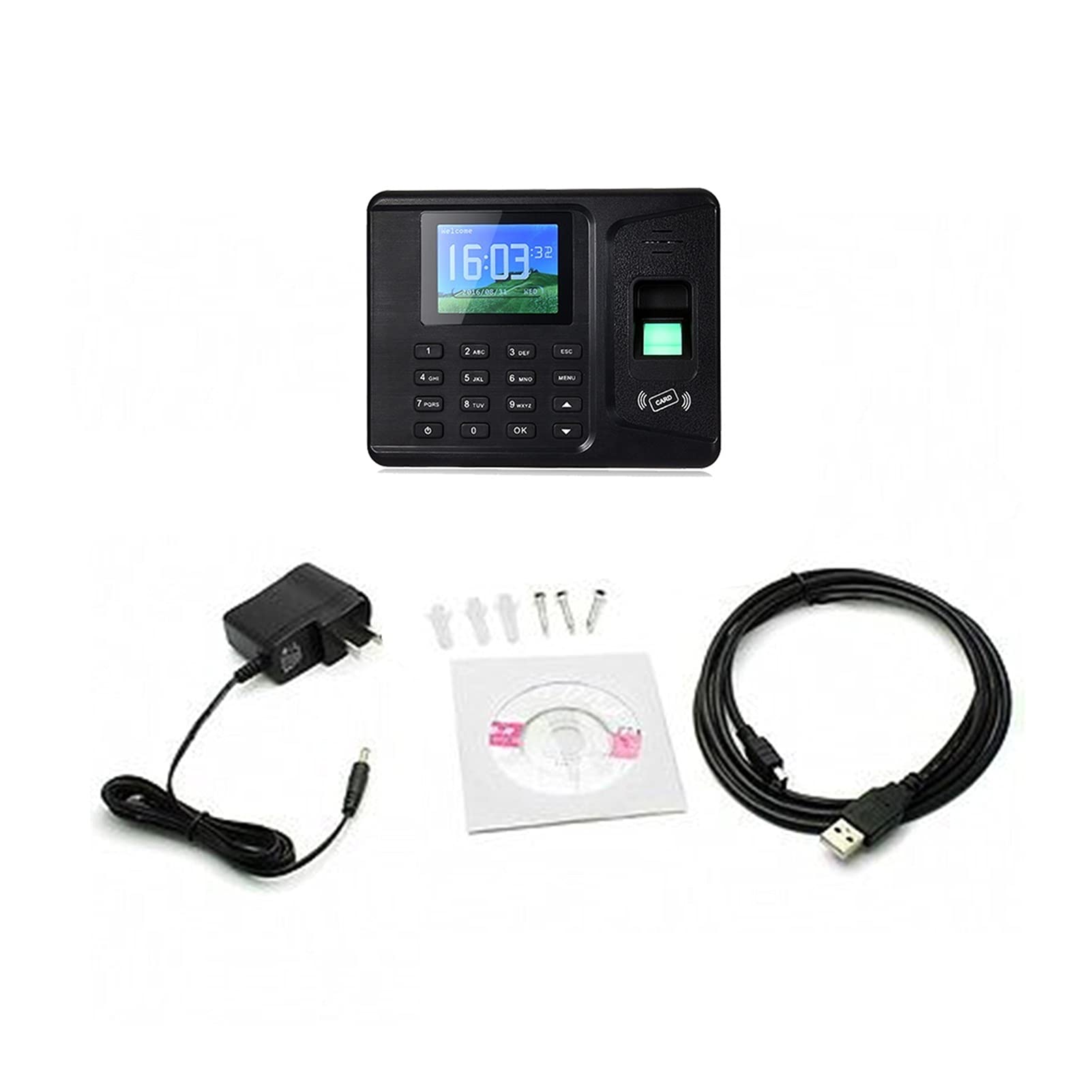 Biometryczny czas odcisków palców System Clock Recorder Rozpoznawanie Urządzenie Recording Urządzenie Elektroniczne