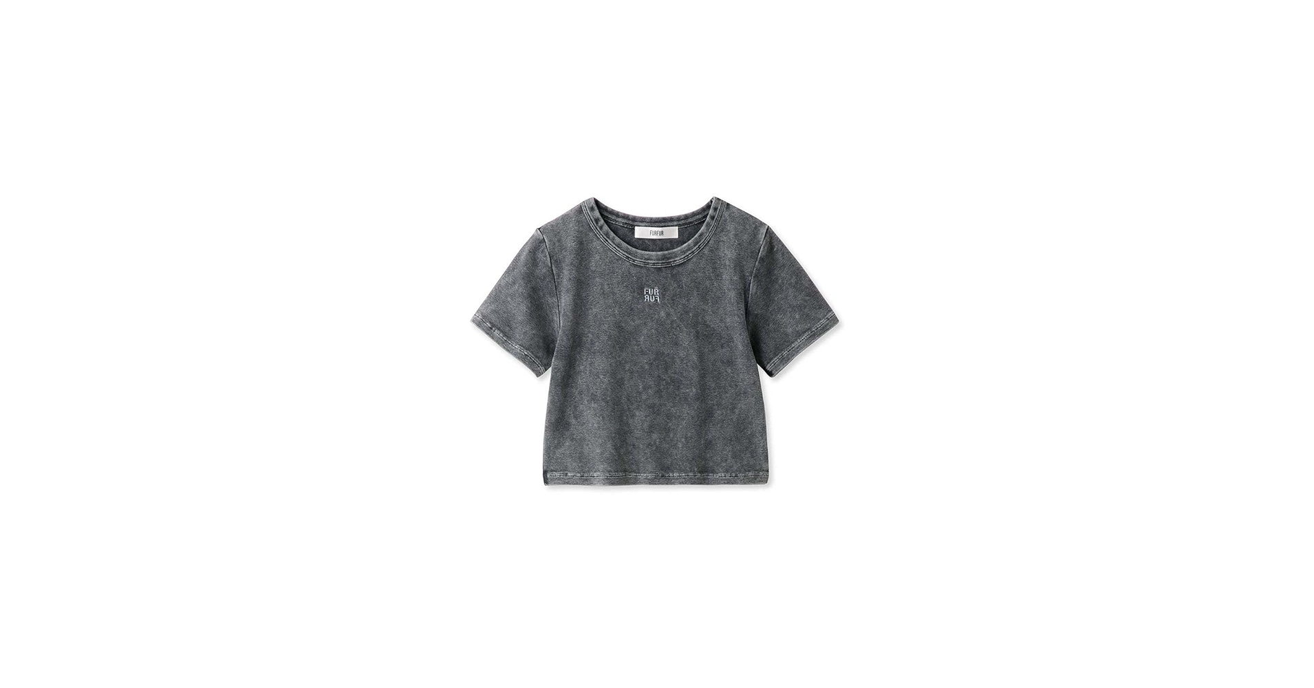 FURFUR ロゴ刺繍ピグメントダイTシャツ ファーファー 古着 y2k 韓国 FURFUR（ファーファー）の「ロゴ刺繍ピグメントダイTシャツ（T