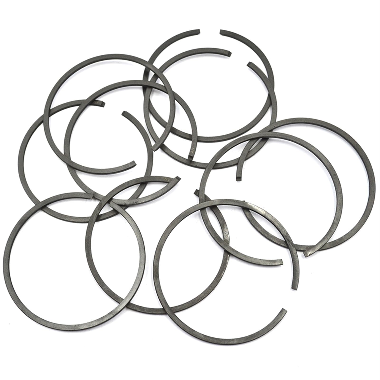 100 Piezas/Lote de Anillos de pistón for cortadora de césped Universal, desbrozadora, Motosierra, Repuesto de 35 mm x 1,2 mm de Espesor Kit de Anillos de pistón para Recortadora