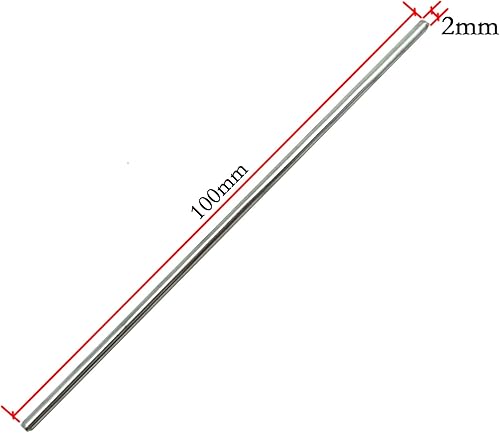 Miniatura 3 de EUDAX Rollo de plástico de 1.181 in x 0.315 in, eje de 0.079 in de diámetro y eje STEM de 0.079 in x 3.937 in, eje redondo para bricolaje, juguete a