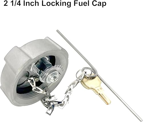 Miniatura 5 de 2 14" Diesel Fuel Tanque Tapa de Gas para International MD Semi Trucks, Reefer Trailer, Ford 650 750 para Hino 268 Box Truck FTA-C02, FTA-N-04,