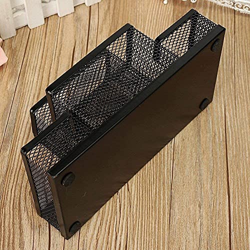 Image of SPIREX 4 Compartment Metal Mesh Pen Stand - Perfect Desktop Pen Organizer for Office, School, and Home - Sturdy and Sleek Design - Ideal for Pens, Pencils, Markers, and More