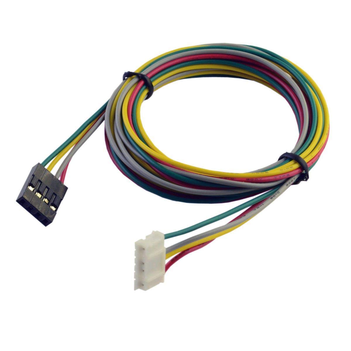 INVENTO 1pcs 1mtr Nema 17 6pin XH2.54 to 4pin dupont connector stepper motor 3d printer-image-34