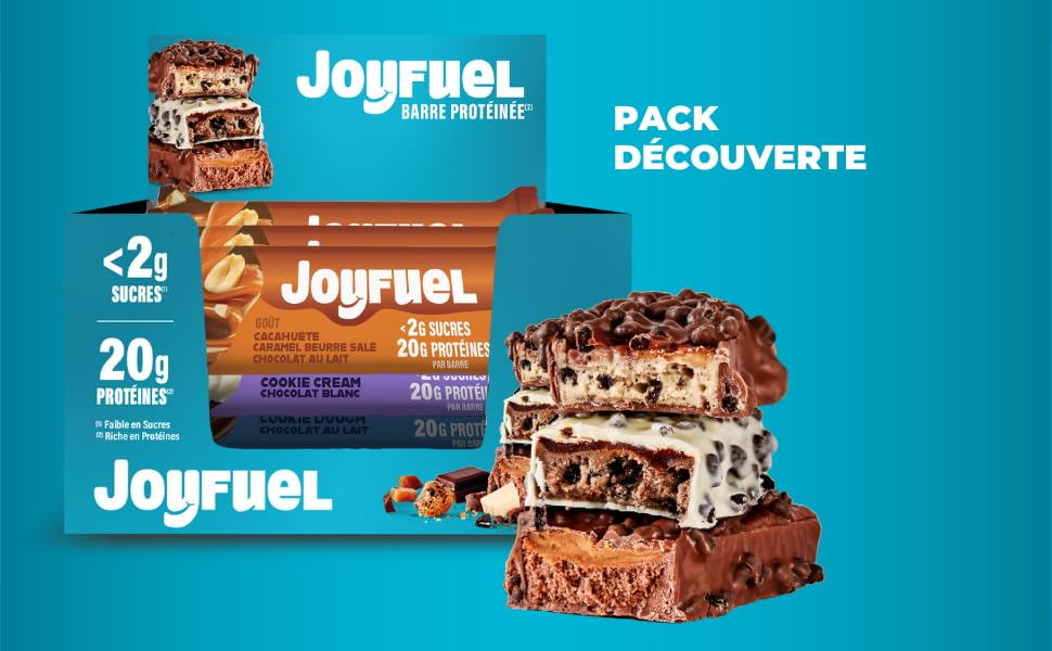 Barres Protéinées JOYFUEL Coffret Assortiment Premium Chocolat d'Or - 5