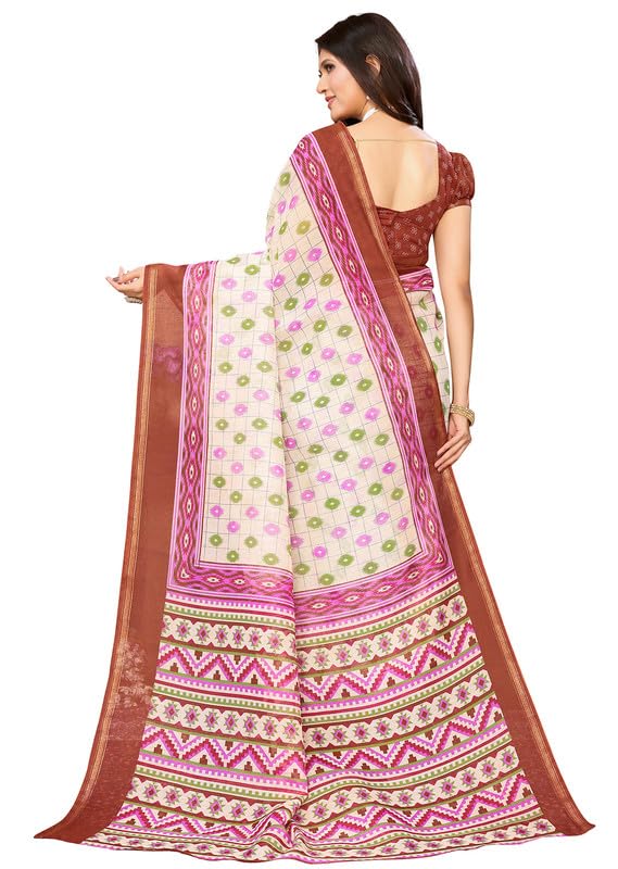 Sari indio Kalamkari de seda para bodas y eventos elegantes de mujer 5