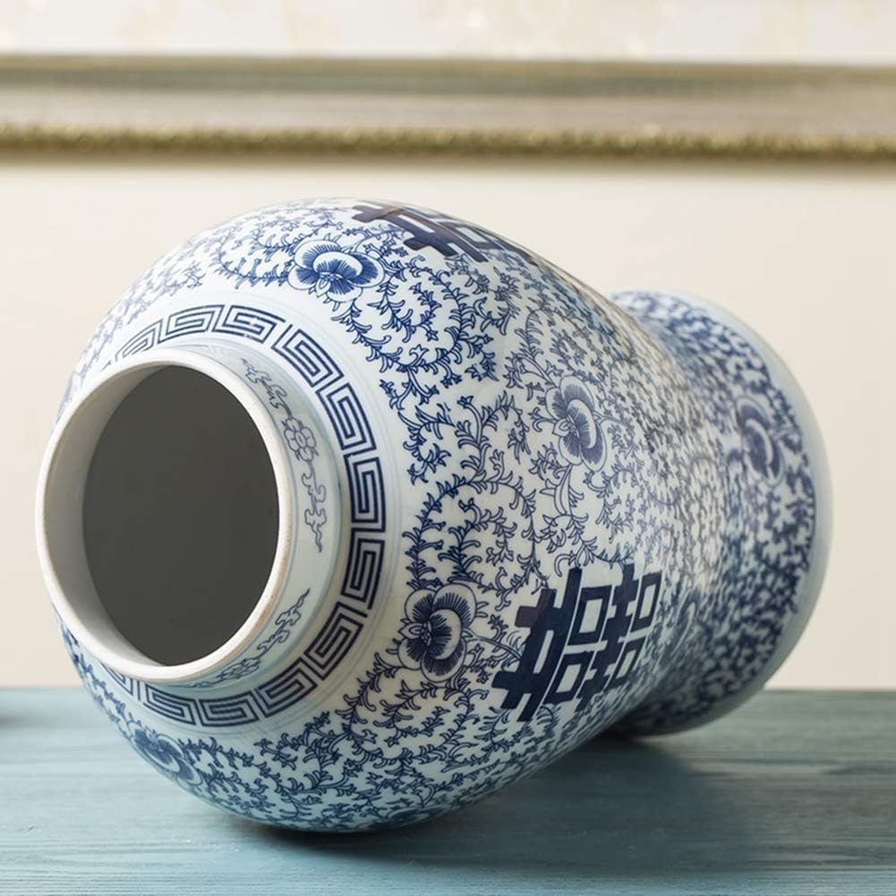 Dozownik Ziarna Z Ceramiką, Pojemnik Na Ryż, Ceramiczny Słoik Na Imbir, Ceramiczne Wazony Porcelanowe, Ceramiczny Wazon, Orientalna Porcelana, Podwójny Słoik Świątyni Szczęścia, Chiński Słoik Na Imbi