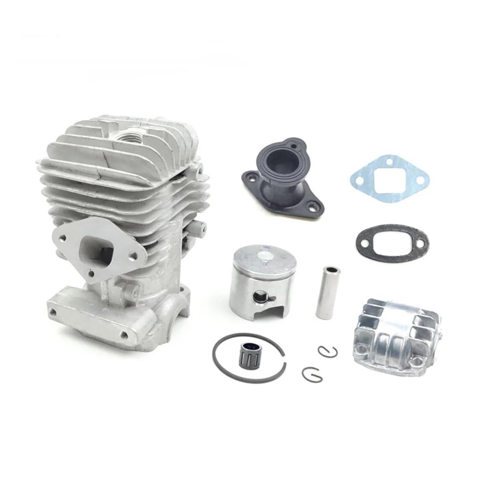 CVAADV 34mm Cylinder & Piston Manifold Pipe Kit Compatible with ZENOAH G2500 25CC 2500 2600 STIGA AMA Anova Top Handle Pruner Chainsaw