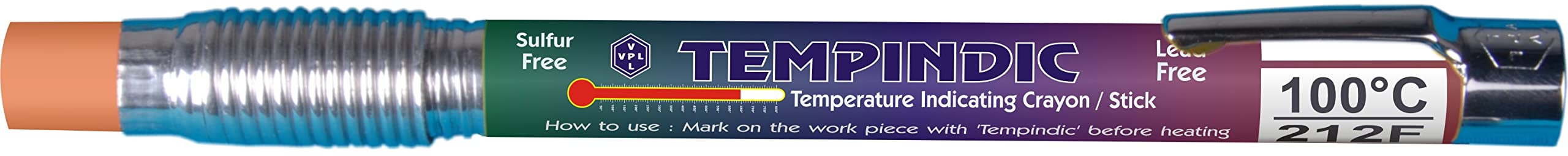 TEMPINDIC Temperature Indicating Sticks | Crayons | Chalks (VPLC0190 | 190C | 374F) (Pack of 10)