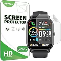 Vista 1 de Protector de pantalla compatible con Quican, Tensky ID208 PLUS Smartwatch (paquete de 6) película de TPU transparente compatible con reloj