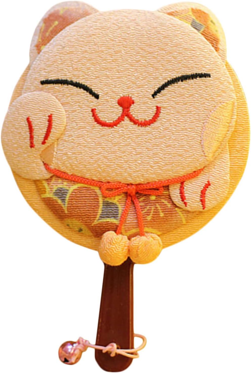 SMASOLO Portable Cartoon Fortune Cat Handheld Makeup Mirror for Women Lightweight Compact for Travel Pocket Sized Beauty Accessory Gift Random Color