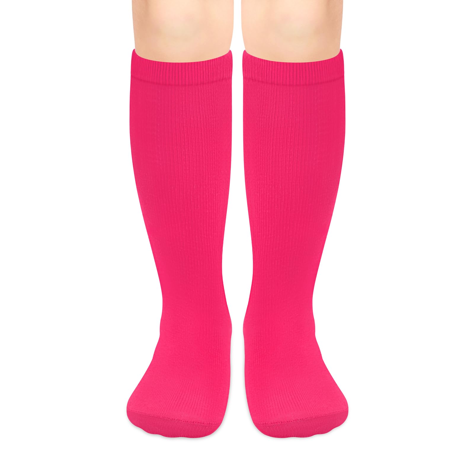Olreco 1 Pack Toddler Kids Youth Soccer Socks Girls Boys Baseball Socks Youth Knee High Softball Football Accessories Cotton