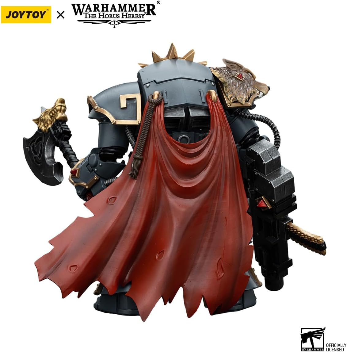 JOYTOY Warhammer The Horus Heresy Space Wolves Hvarl Red-Blade, 1:18 Scale Action Figure Mecha Joy Toy Collection Model 5.6in
