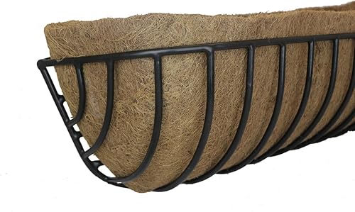Miniatura 5 de Revestimiento de repuesto de fibra de coco moldeada de 55 pulgadas de largo para jardineras de heno de ventana - Individual