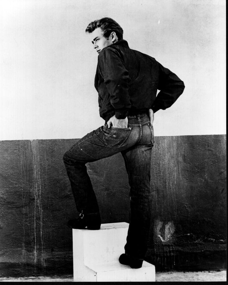 James Dean Posing With Hands In Back Pockets For Rebel Without A Cause Black And White Photo Print (8 x 10) - Item # MVM70898
