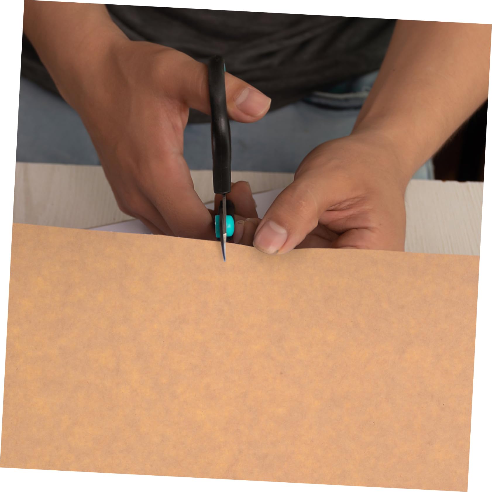 Hemobllo 50fogli Carta Kraft Adesiva Stampabile Etichette Adesive in Carta Kraft Adesivi Autoadesivi per Stampante Etichette per Ufficio e Scuola