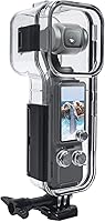 Vista 1 de OKFUN Carcasa impermeable de 147 pies (147.6 ft) compatible con DJI Osmo Pocket 3 buceo subacuático, cubierta protectora con soporte de montaje