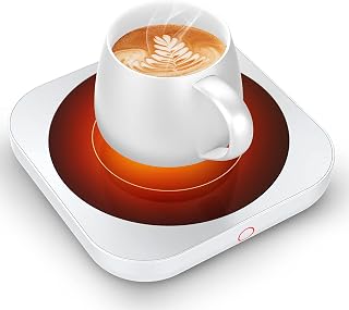 Coffee Mug Warmer Cup Warmer - Mug Warmer for Desk Electric Coffee Warmer with 3-Temperature Settings/Auto Shut Off, Coffee Warmer for Office & Home Coffee Gift, Tea, Water, Cocoa