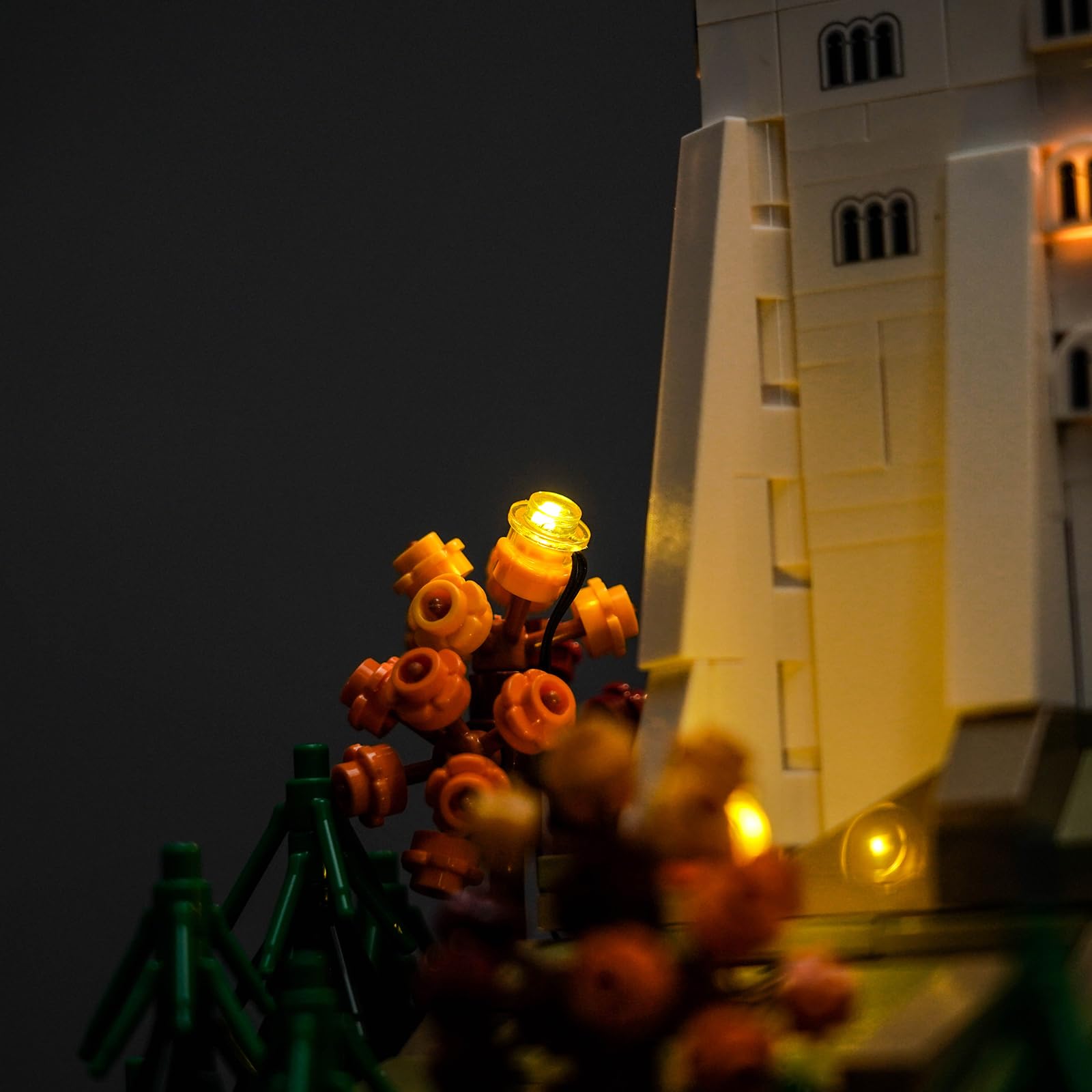 BrickBling Touch Dimmer Schalter Led Licht Set Kompatibel mit Lego Neuschwanstein Castle 21063 (Kein Modell), Dekorationsbeleuchtungsset Compatible with Lego Neuschwanstein Castle Kreative Spielzeug