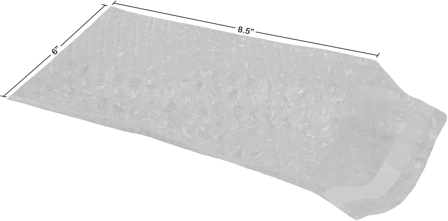 StarBoxes Pack of 250 Bubble Out Bags Protective Pouch 6" x 8.5" #3, Clear