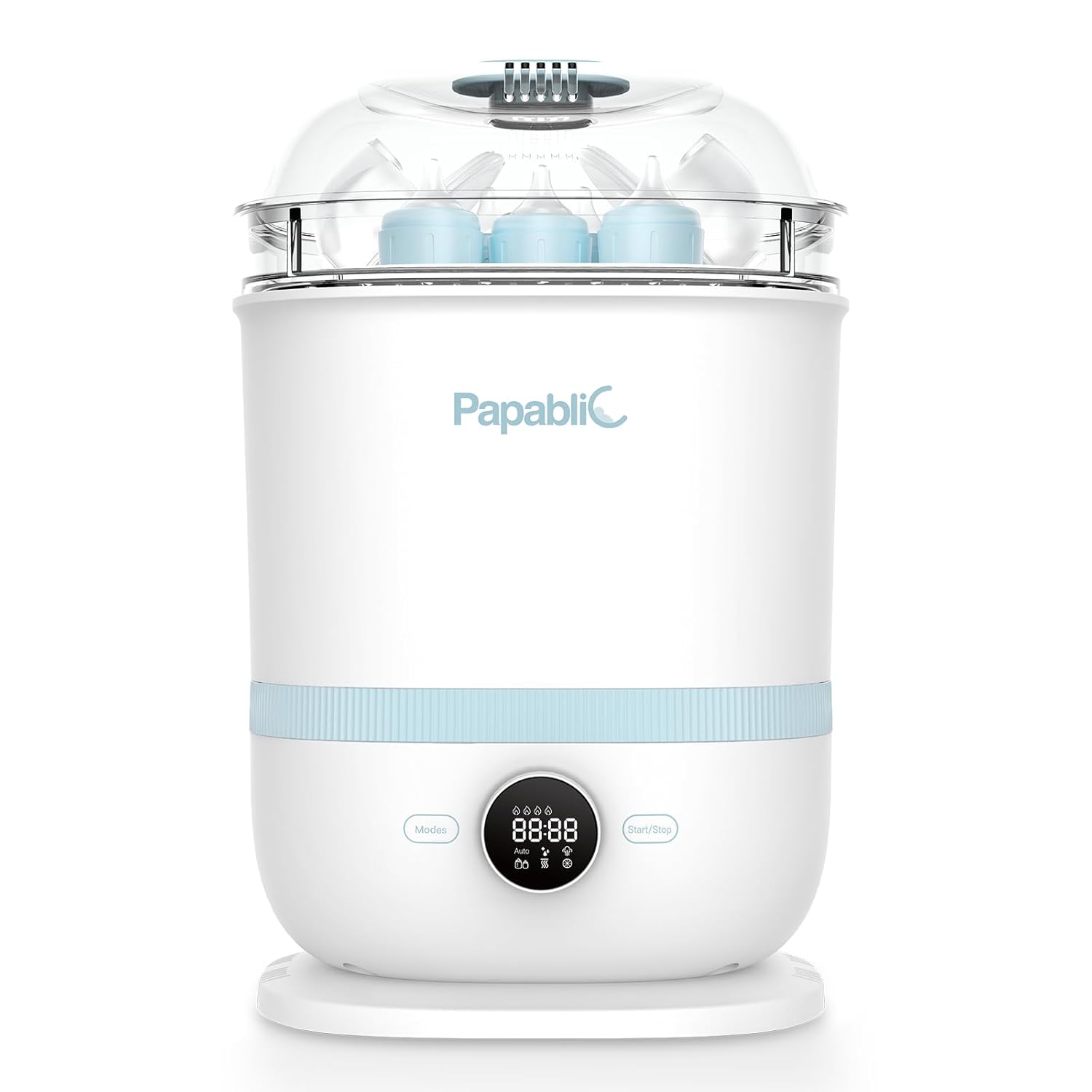 Papablic Bottle Sterilizer and Dryer Pro Max, 13 Bottles Extra-Large Capacity for Big Family, Electric Steam Bottle Sanitizer for Baby Bottles, Parts & Other Newborn Essentials