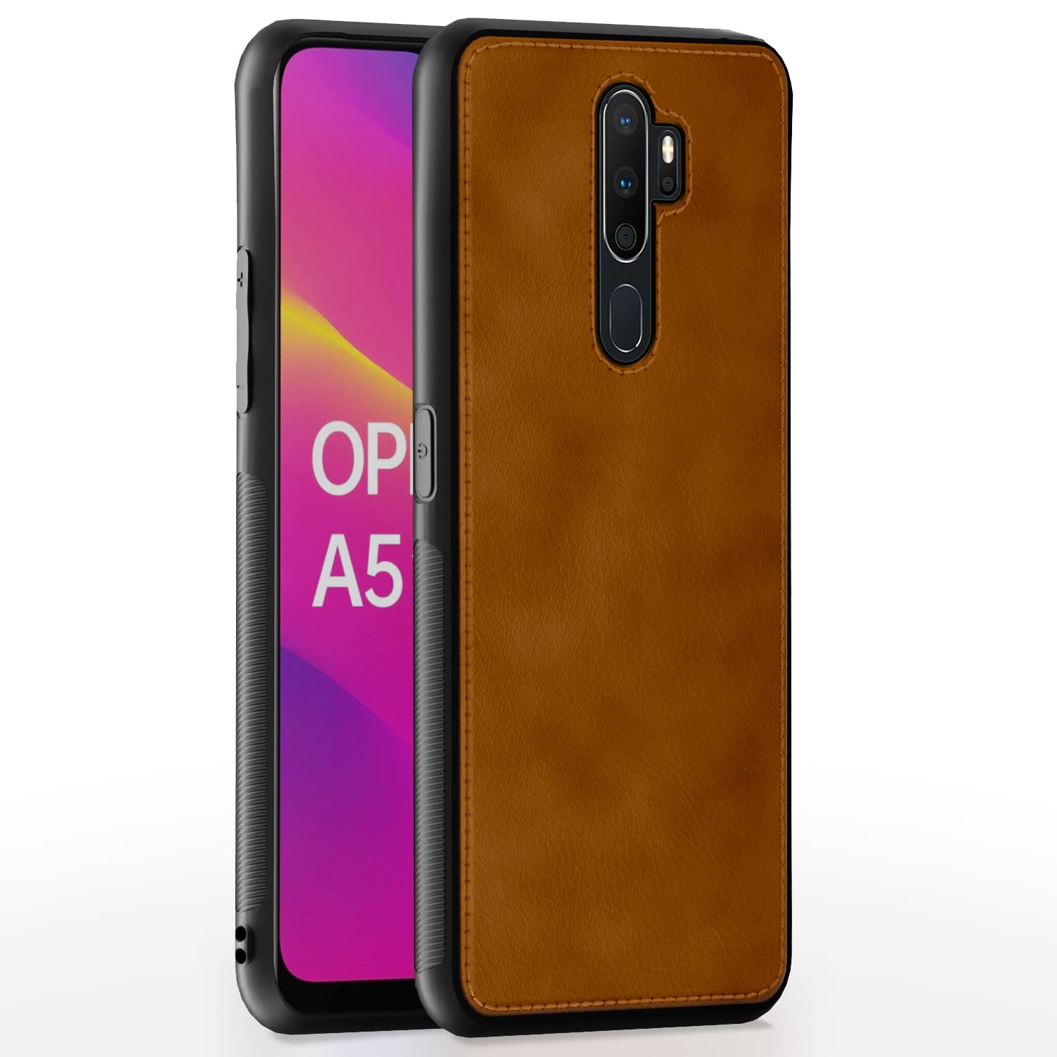 Pikkme Oppo A5 2020 / A9 2020 Back Cover | Flexible Pu Leather | Full Camera Protection | Raised Edges | Super Soft-Touch | Bumper Case (Brown) (B0C1ZH4NFM) Amazon Price History, Amazon Price Tracker