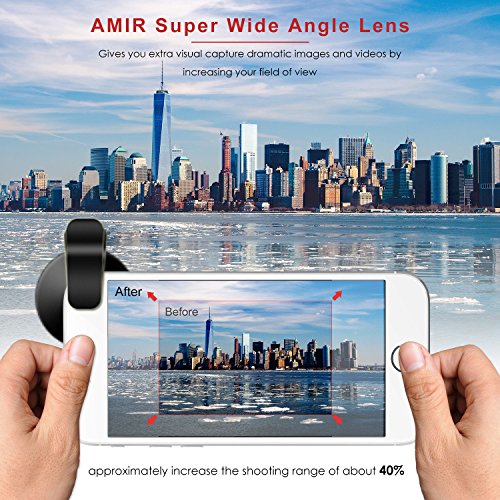 (Upgraded) Phone Camera Lens, 0.45X Super Wide Angle Lens, 12.5X Macro Lens, Clip-On 2 In 1 Professional For Iphone Lens Kit For Tik Tok, Vlog, Compatible With Iphone, Samsung, Google Pixel #TOP3