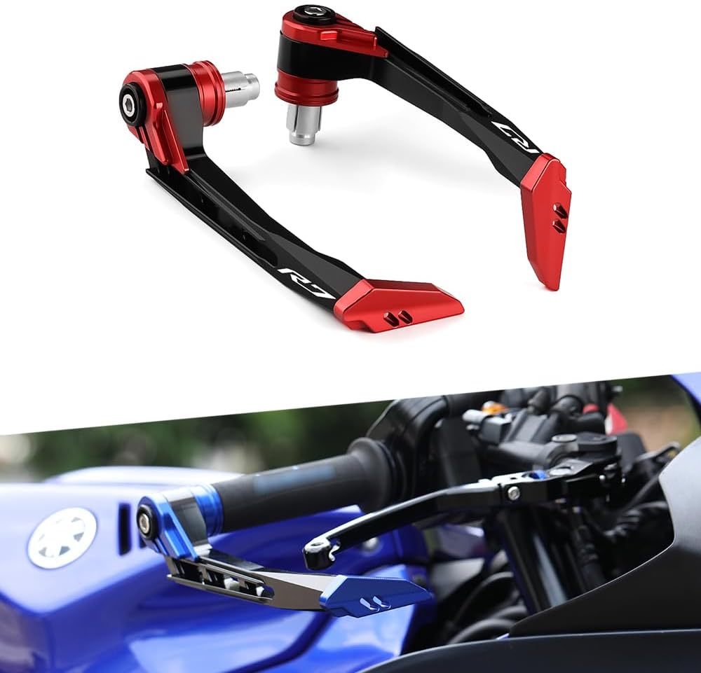 Modeer Handguards for YZF R7 YZF-R7 Any Year Motorcycle Handlebar Grips Guard Brake Clutch Levers Protector yzfr7 YZF-r7 YZF r7 Accessories (red)