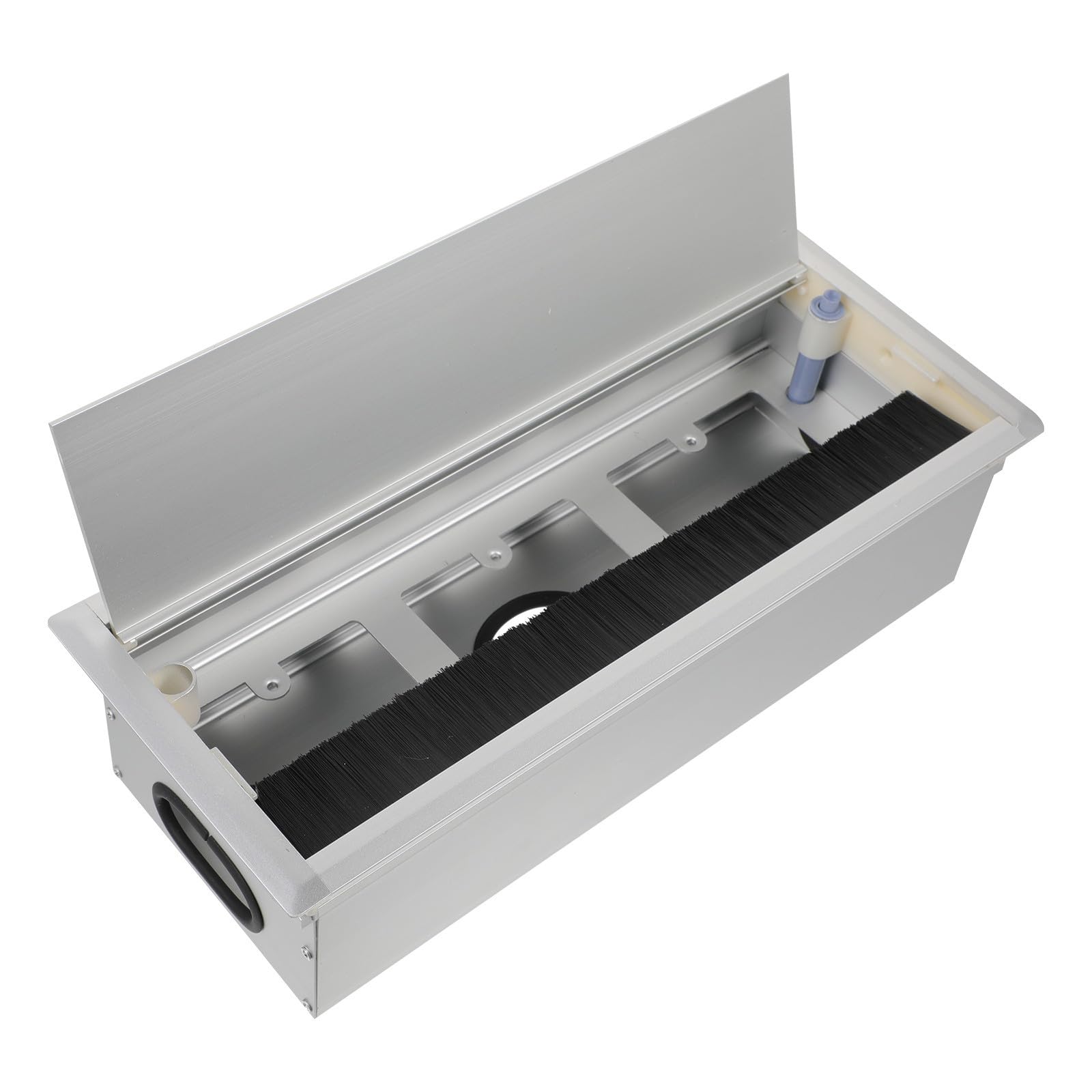 VALICLUD Kabelorganisator aus Aluminiumlegierung mit Rechteckigem Design und Kabeldurchlass für USB Hub und Netzwerk Hub zur Ordentlichen Kabelführung im Badezimmer und Schrank