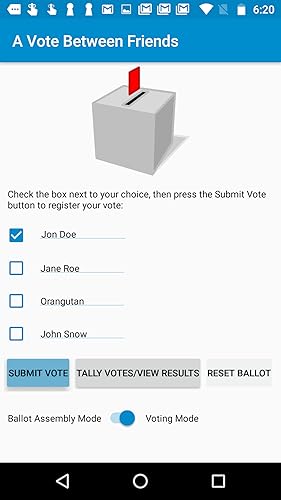 A Vote Between Friends