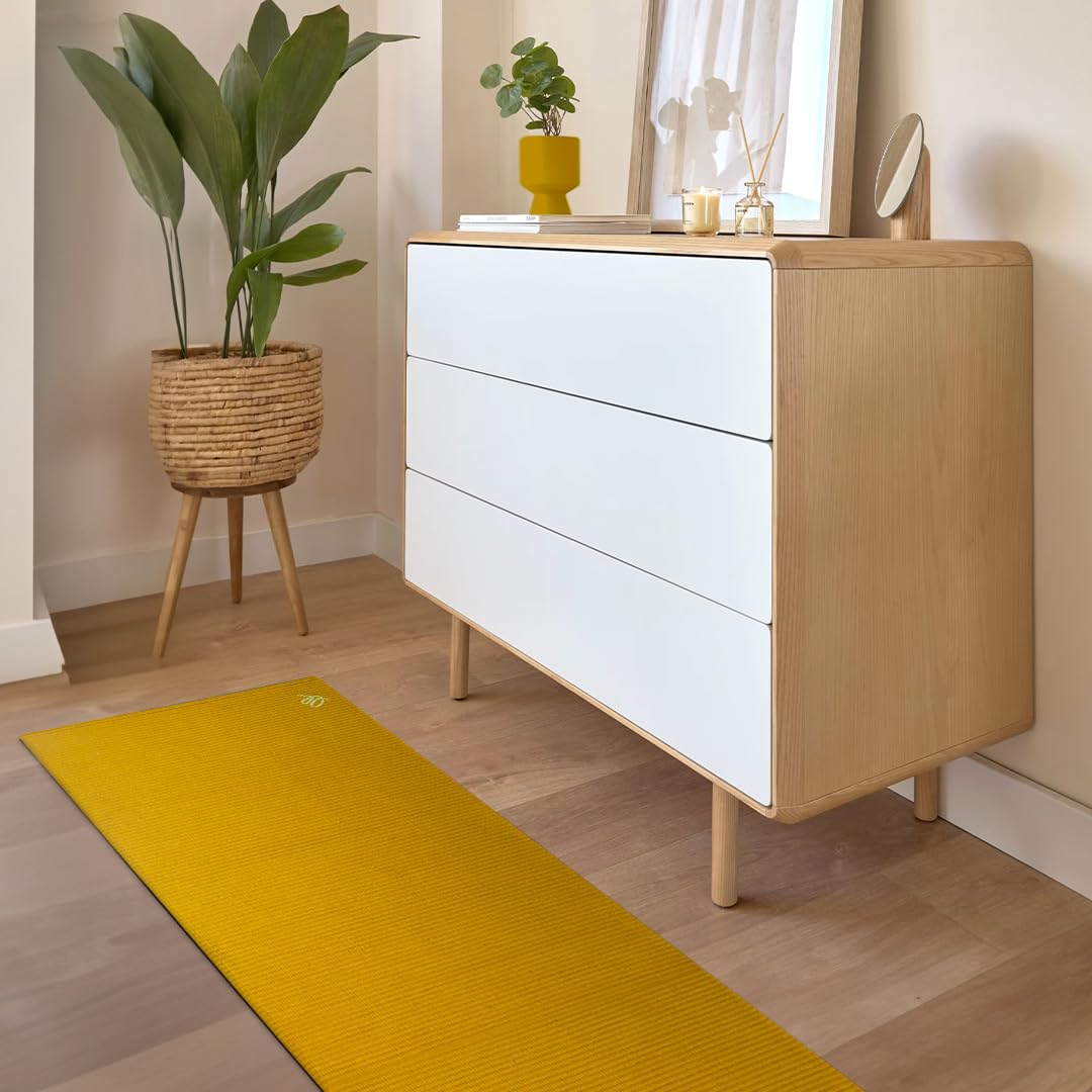 OLIVO.shop | FORMULA - Teppich aus Baumwolle für Küche, Läufer für die Küche, waschbar, Küchenläufer, verschiedene Farben und Größen (Gelb, 55 x 230 cm)