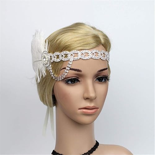 Miniatura 4 de 1920s Flapper Headband Roaring 20s Great Gatsby Headpiece for Women headpieces Headband