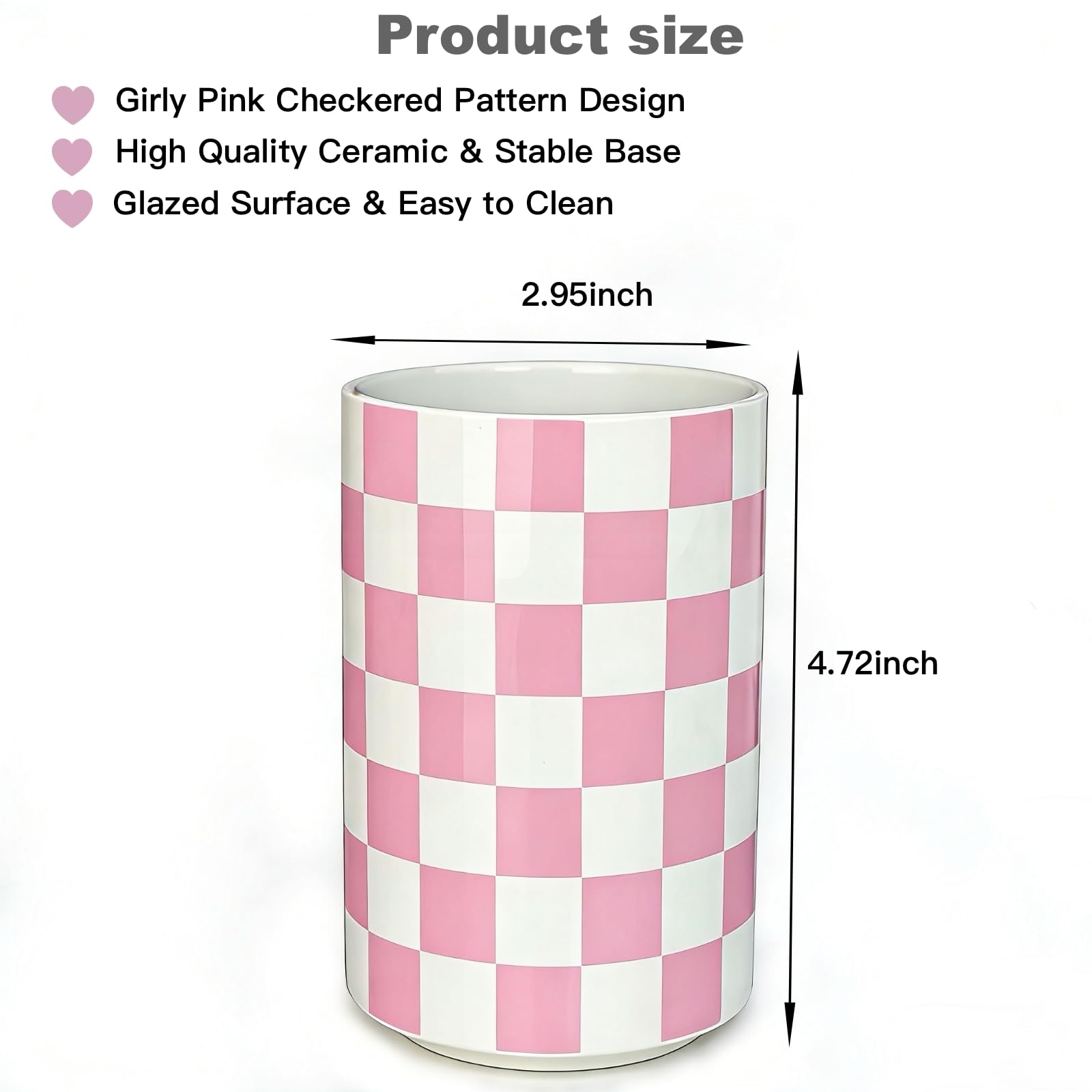 Soporte de cerámica para cepillo de dientes rosa, soporte para cepillo de dientes para baño, moderno y bonito soporte para cepillo de dientes femenino, vaso de pasta de dientes para baño,