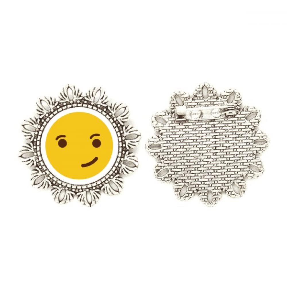 Broche de plata con diseño de flores Cool Confident de tamaño medium 4