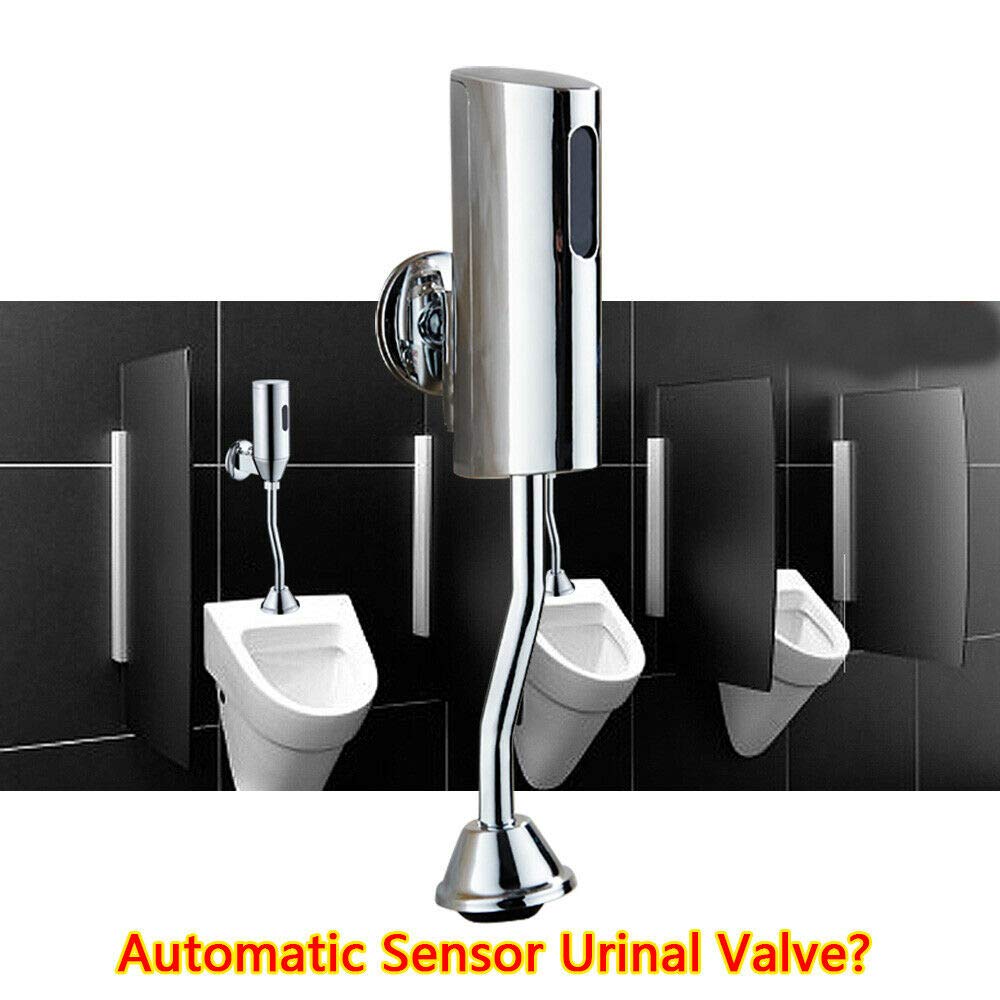 Cisterna para urinario, sensor automático, válvula de descarga por infrarrojos, G1/2 pulgadas, 0,05 Mpa-0,6 Mpa para urinario de baño (sin batería)