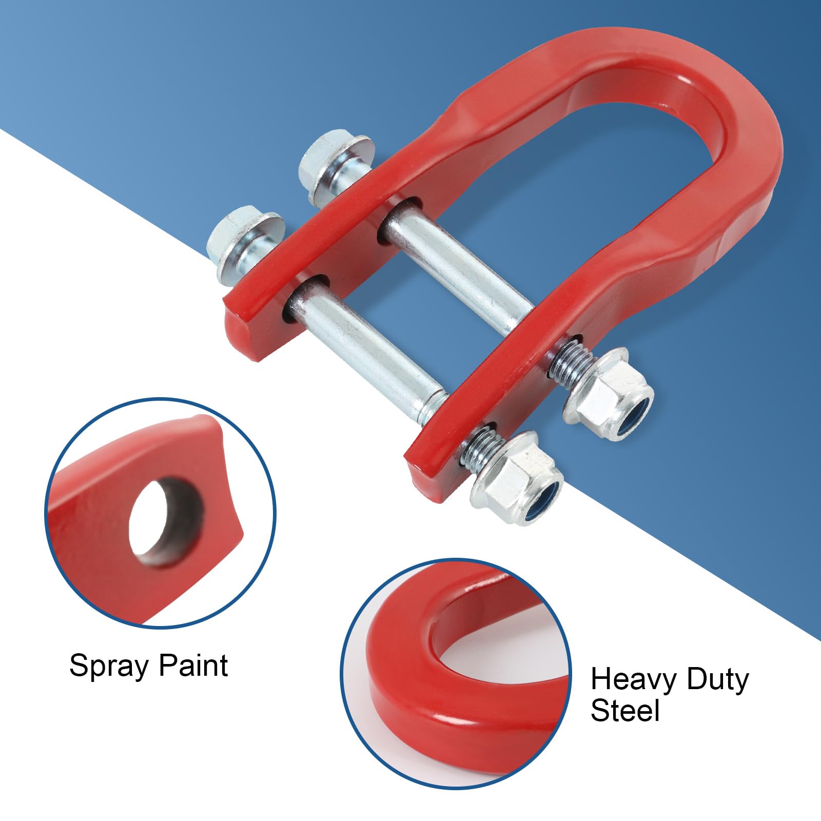 CULMKARI Red Tow Hooks Kit For 2015-2020 Colorado & Canyon - Replacement 23253074 84052991