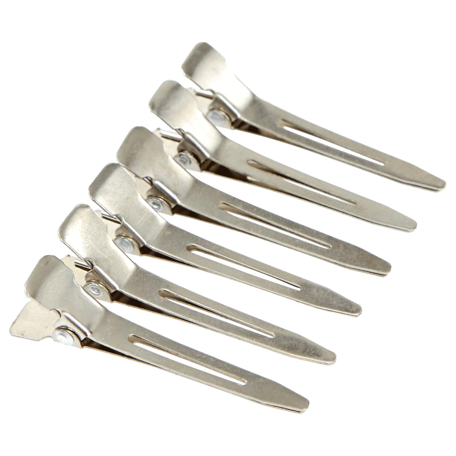 Salon Care Metal Single Prong Curl Clips