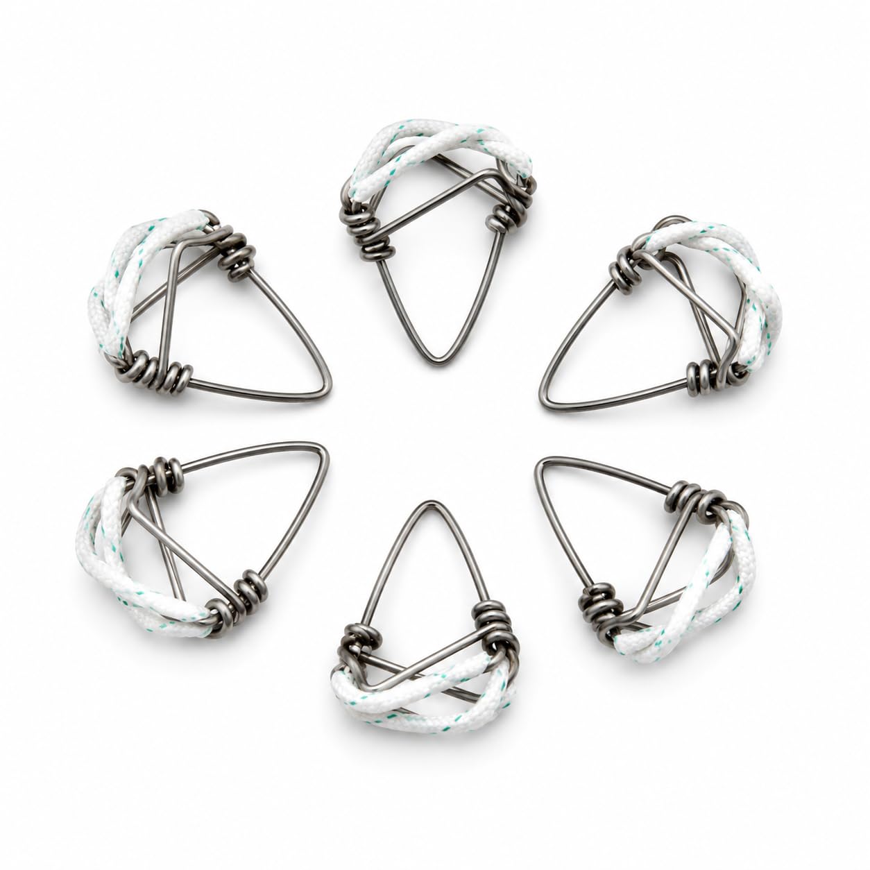 Double Wire Iron Mizrab for String Instruments, 6 Piece Set-picture-19