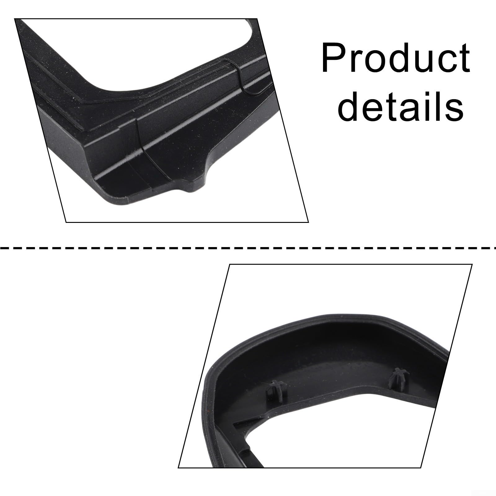 Guarnizione per specchietto esterno per classe A B W169 W245, guarnizione in gomma ABS nera, ricambio OEM 1698100376 1698101376
