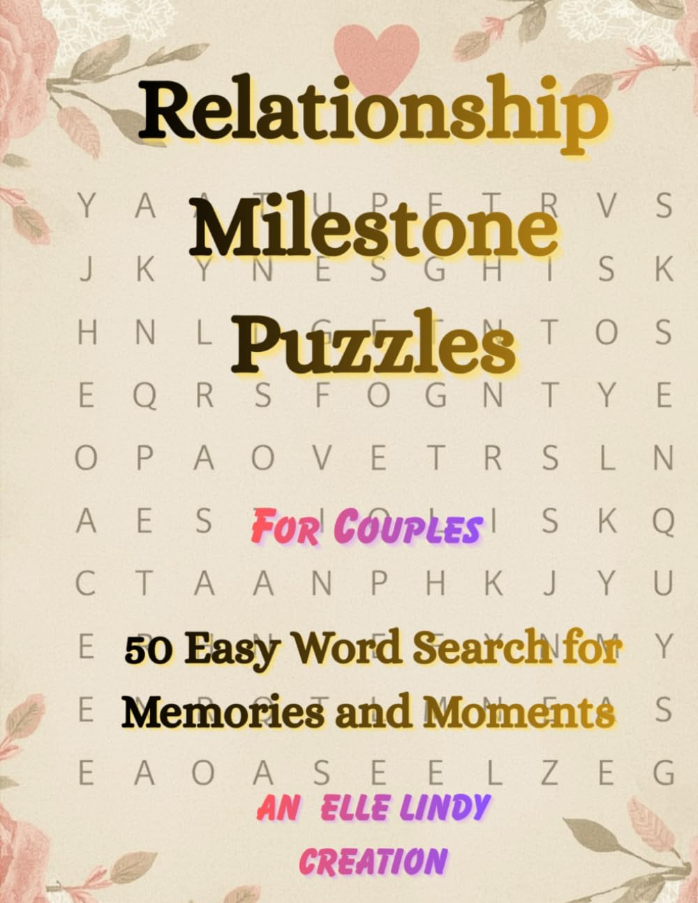 Relationship Milestone Puzzles: 50 Easy Word Search for Memories and Moments (Large Print)